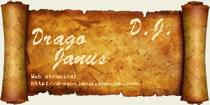 Drago Janus vizit kartica